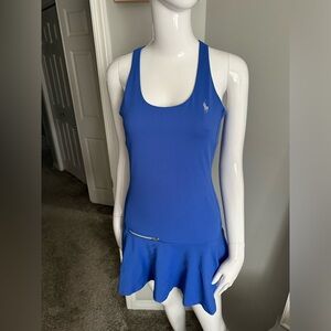 Ralph Lauren Blue Dress Built in Bra Size Small